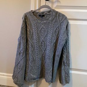 Cableknit sweater